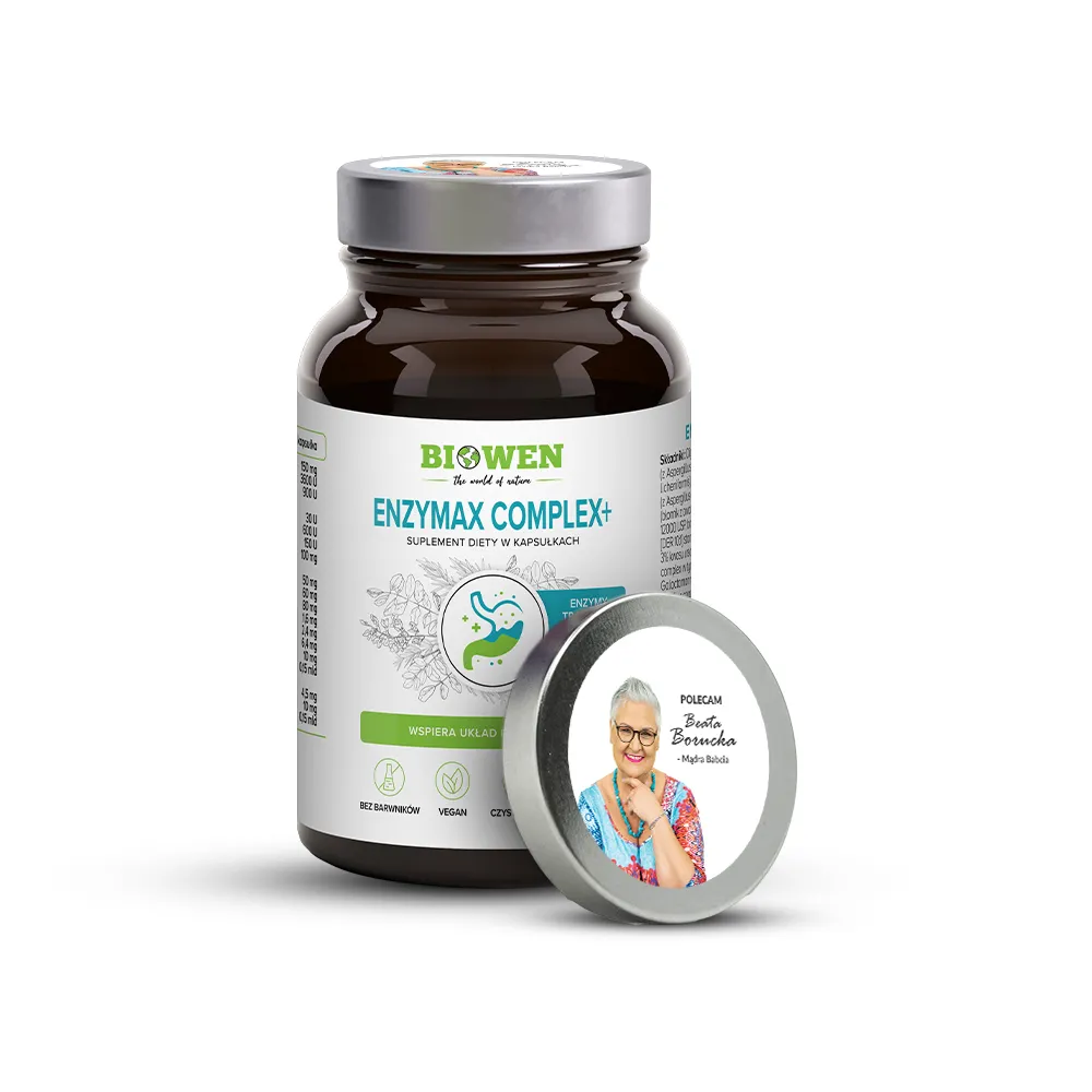 EnzyMax Complex+ Biowen – enzymy trawienne – 90 kapsułek