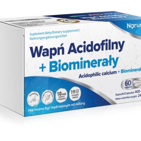 Wapń Acidofilny + Biominerały 400 mg | 60 kapsułek