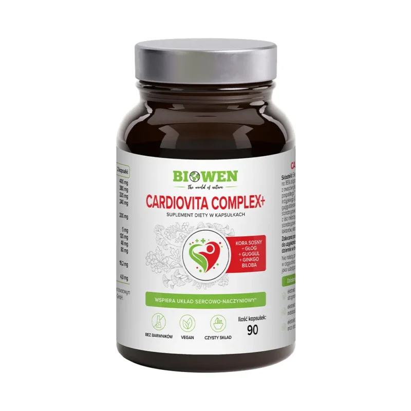 Cardiovita Complex+ Biowen – układ sercowo-naczyniowy – 90 kapsułek