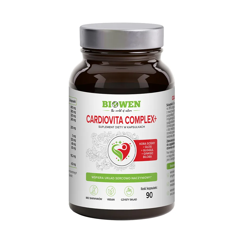 Cardiovita Complex+ Biowen – układ sercowo-naczyniowy – 90 kapsułek