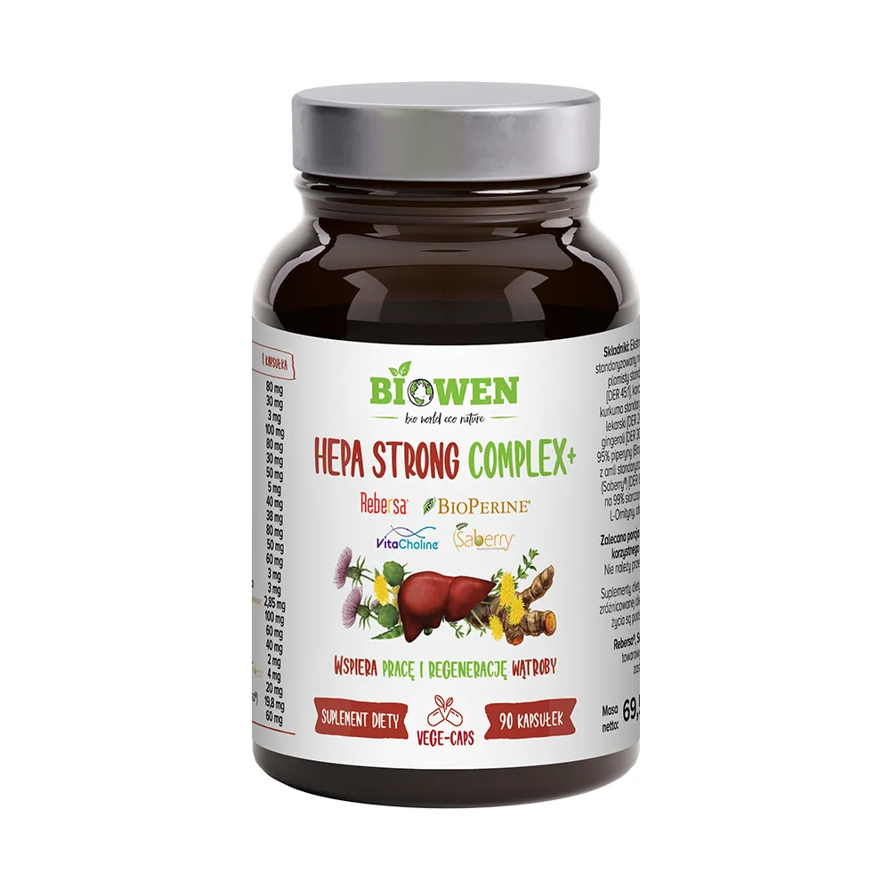 Hepa Strong Complex+ Biowen – 90 kapsułek - obrazek 2