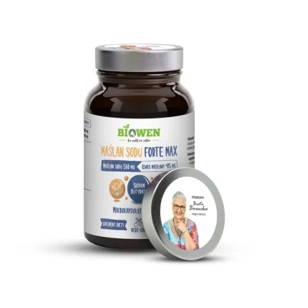 Maślan sodu Forte Max 580 mg Biowen – 100 kapsułek
