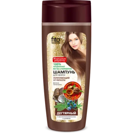 Fitokosmetik Szampon do włosów dziegciowy przeciwłupieżowy wzmacniający