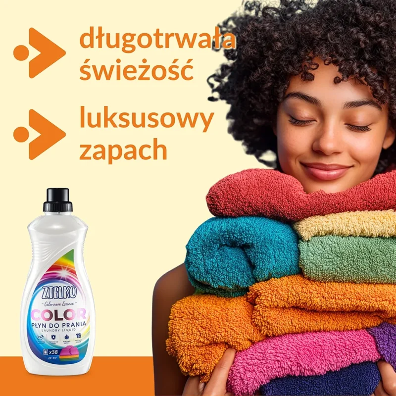 ZIELKO Płyn do prania tkanin kolorowych COLORWAVE ESSENCE - obrazek 4