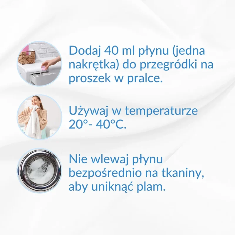 ZIELKO Płyn do prania tkanin białych SENSITIVE TOUCH - obrazek 3