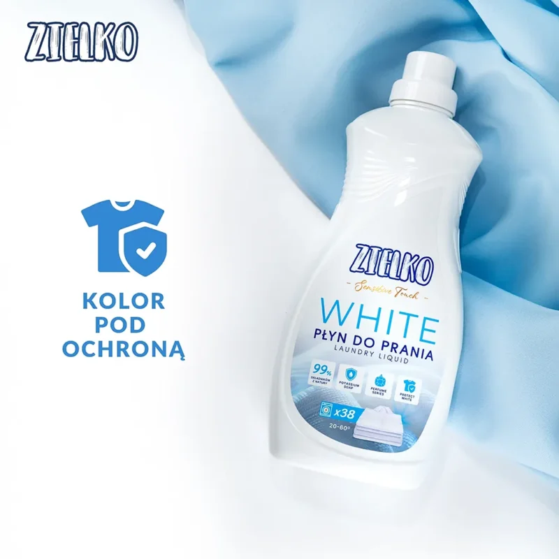 ZIELKO Płyn do prania tkanin białych SENSITIVE TOUCH - obrazek 2