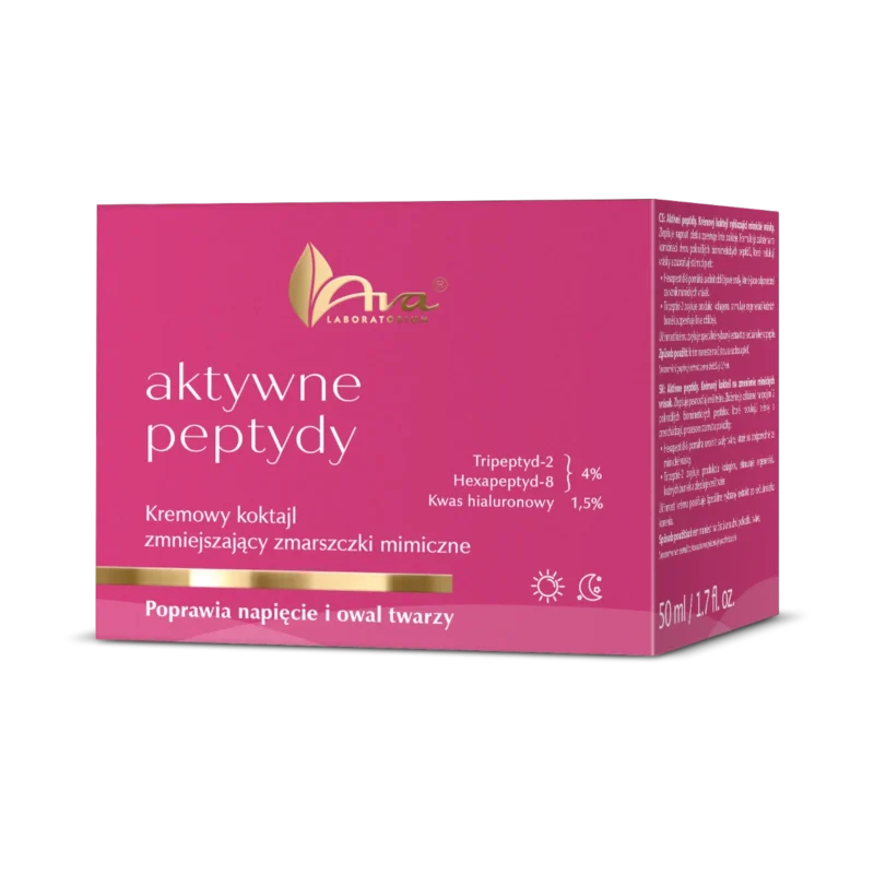 Aktywne Peptydy Kremowy koktajl zmniejszający zmarszczki mimiczne ‧ 50 ml - obrazek 3