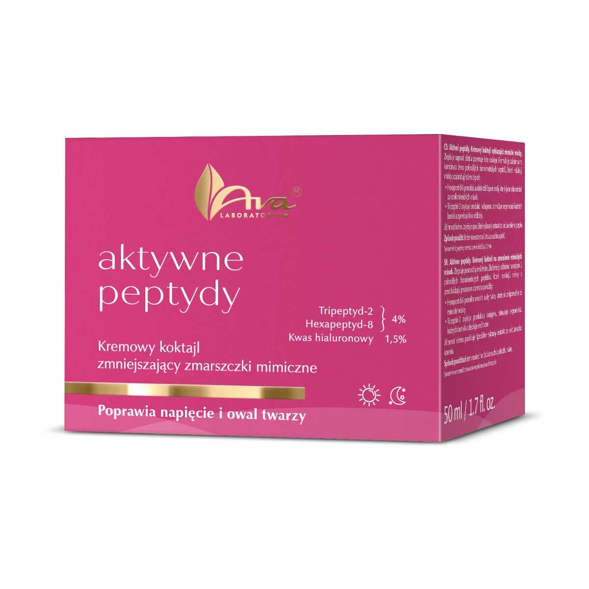 Aktywne Peptydy Kremowy koktajl zmniejszający zmarszczki mimiczne ‧ 50 ml - obrazek 3