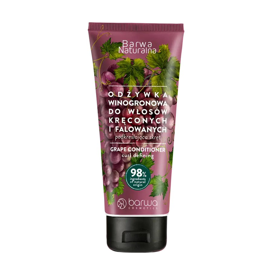Odżywka Winogronowa do włosów kręconych i falowanych Barwa Naturalna 200 ml