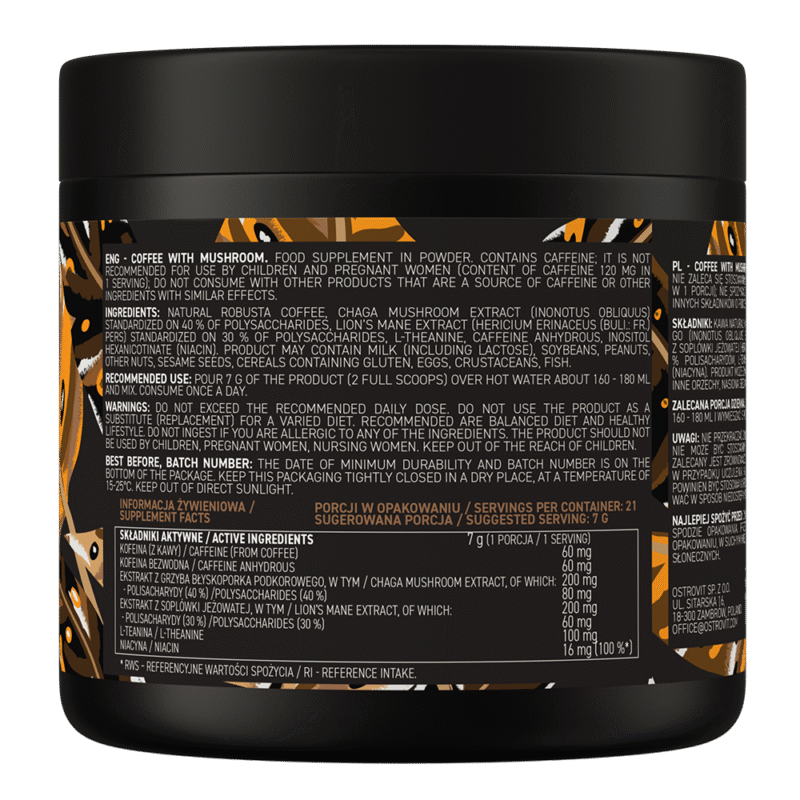 Kawa z grzybami 150 g naturalny - obrazek 3
