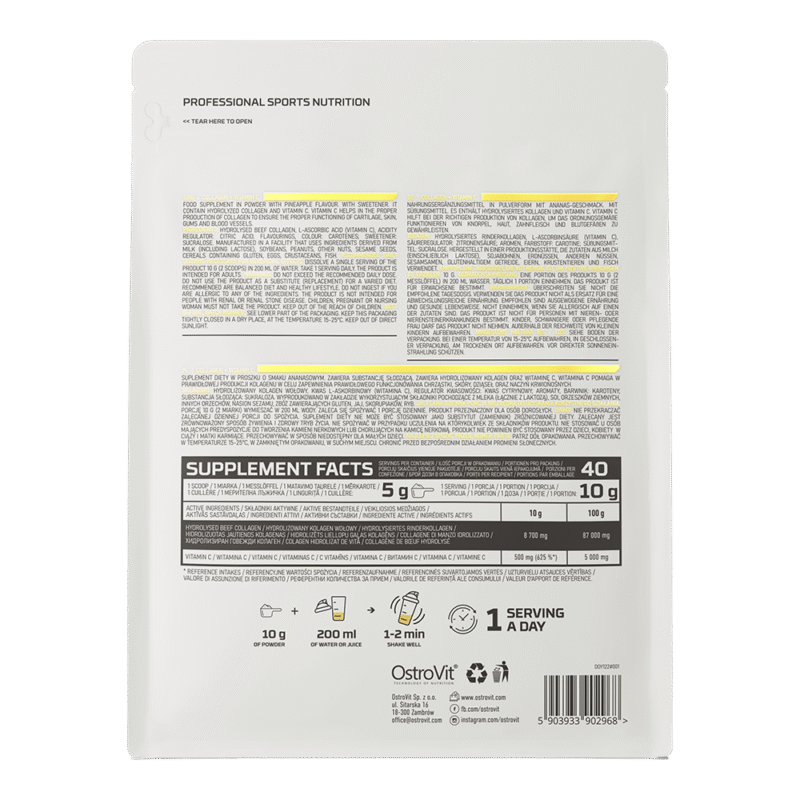 Kolagen + Witamina C 400 g ananasowy - obrazek 3