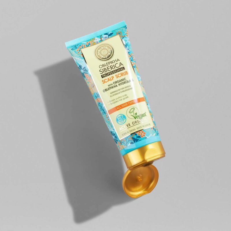 Wegański, oczyszczający peeling do skóry głowy na bazie hydrolatu z rokitnika Oblepikha Professional - obrazek 3
