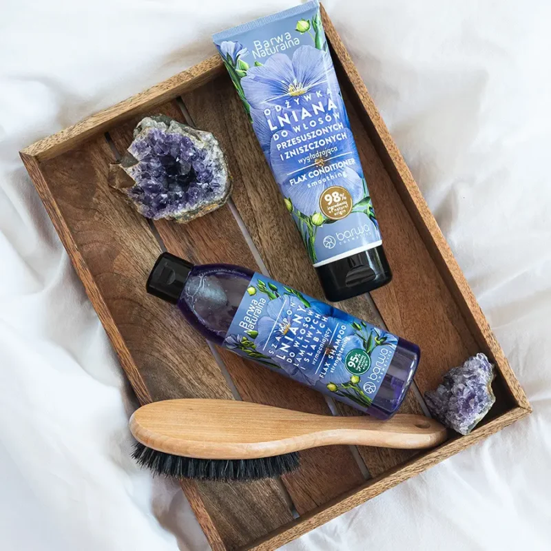 Odżywka Lniana wygładzająca w tubie Barwa Naturalna 200ml - obrazek 3