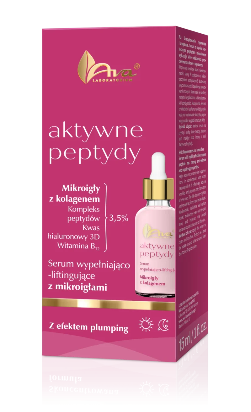 Aktywne Peptydy Serum wypełniająco-liftingujące mikroigły z kolagenem ‧ 30 ml - obrazek 3