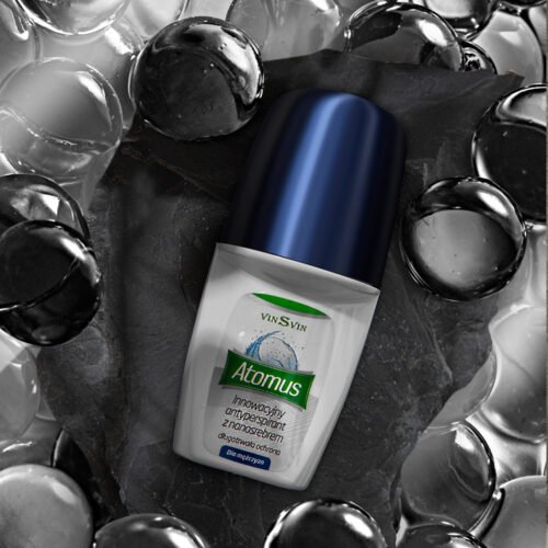 ATOMUS – Antyperspirant ROLL-ON ze srebrem dla mężczyzn, 50ml - obrazek 2