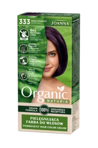 Pielęgnująca farba do włosów Naturia Organic - 333 - bakłażanowy
