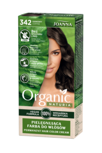 Pielęgnująca farba do włosów Naturia Organic - 342 - KAWOWY