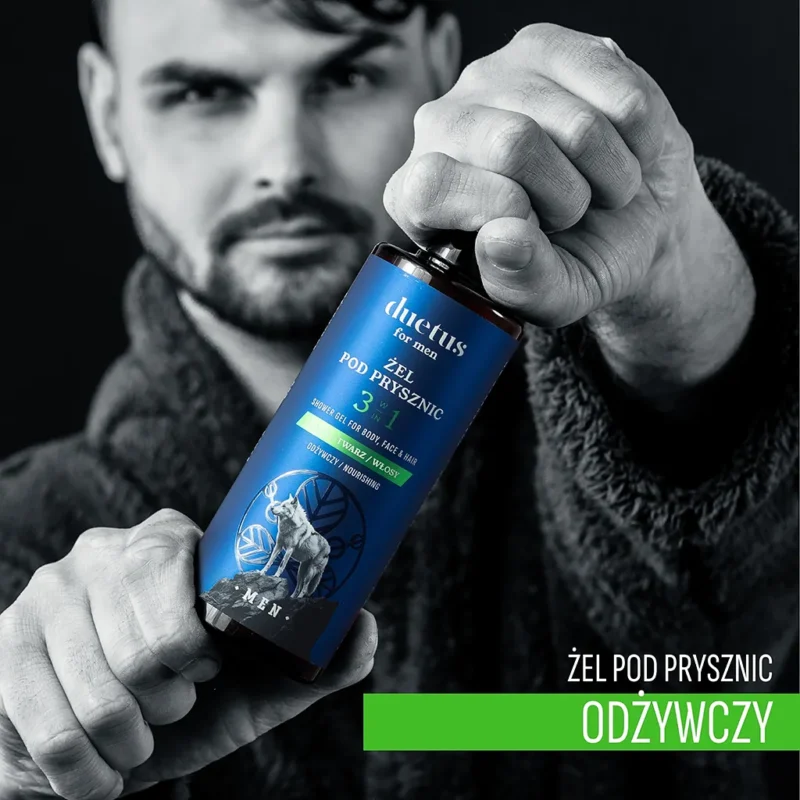 DUETUS FOR MEN Żel pod prysznic 3w1 odżywczy - obrazek 4