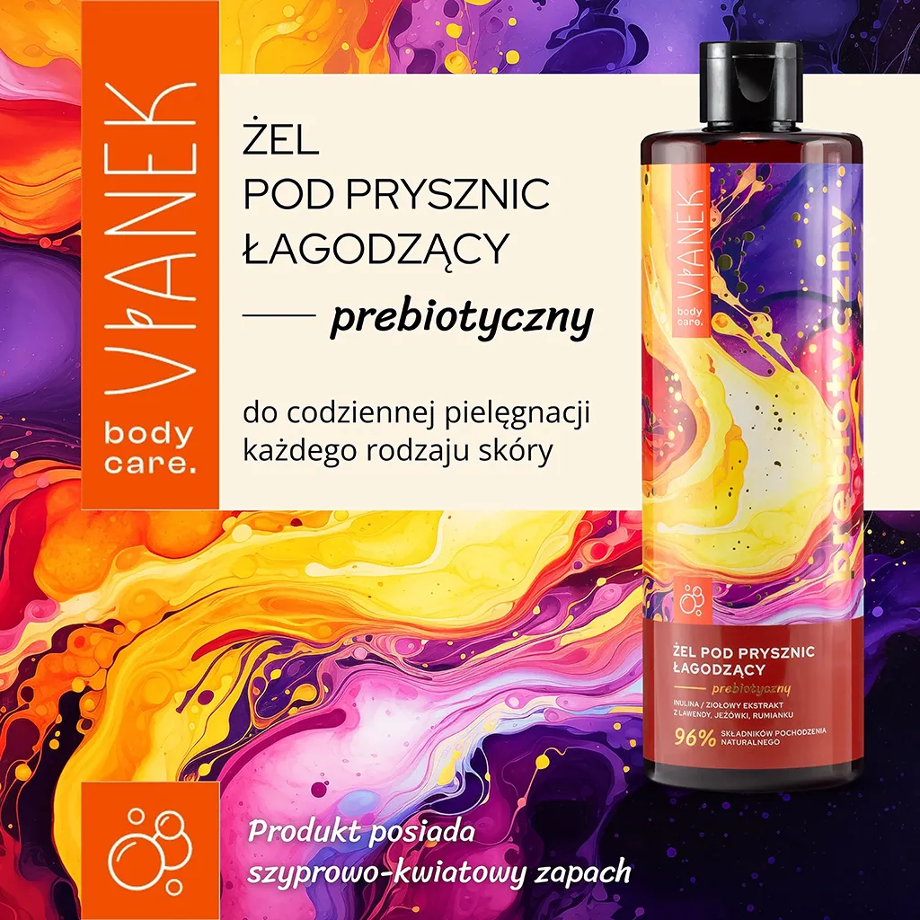 VIANEK Prebiotyczny żel pod prysznic łagodzący - obrazek 4