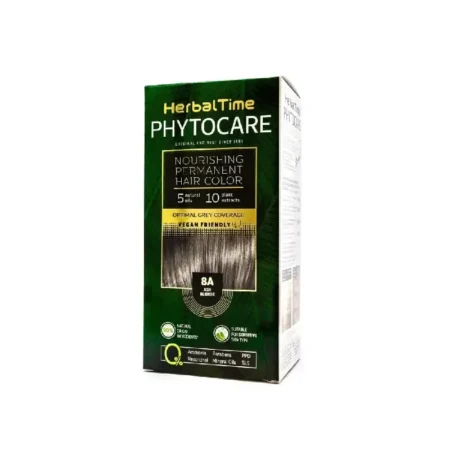 PHYTOCARE farba do włosów 8A POPIELATY BLOND bez amoniaku HERBAL TIME