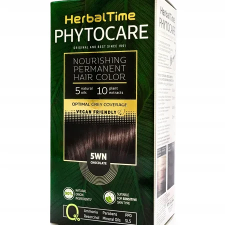 PHYTOCARE farba do włosów 5WN CZEKOLADA naturalna bez amoniaku HERBAL TIME