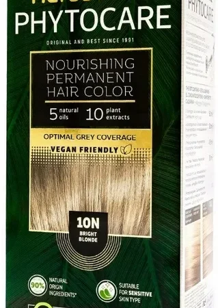 PHYTOCARE farba do włosów 10N JASNY BLOND naturalna bez amoniaku HERBAL TIME