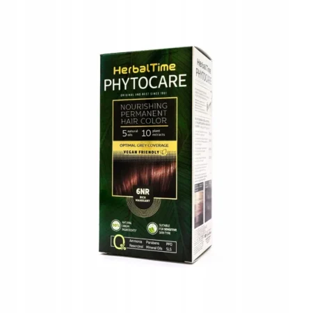 PHYTOCARE farba do włosów 6NR Rich Mahogany naturalny bez amoniaku HERBAL TIME