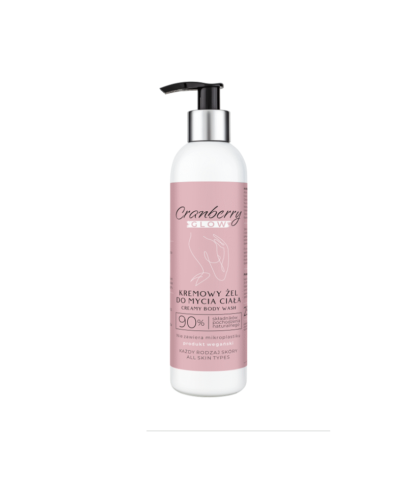 Kremowy żel do mycia ciała Cranberry Glow 250 ml - naturalne pochodzenie składników
