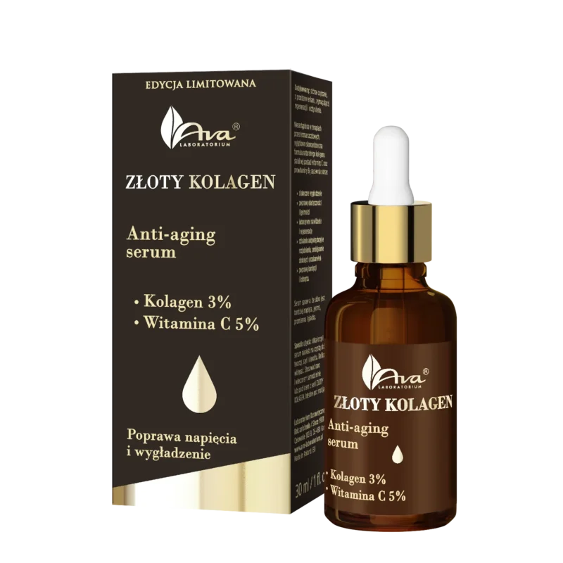 AVA Złoty Kolagen Serum anti-aging ‧ 30 ml - obrazek 2