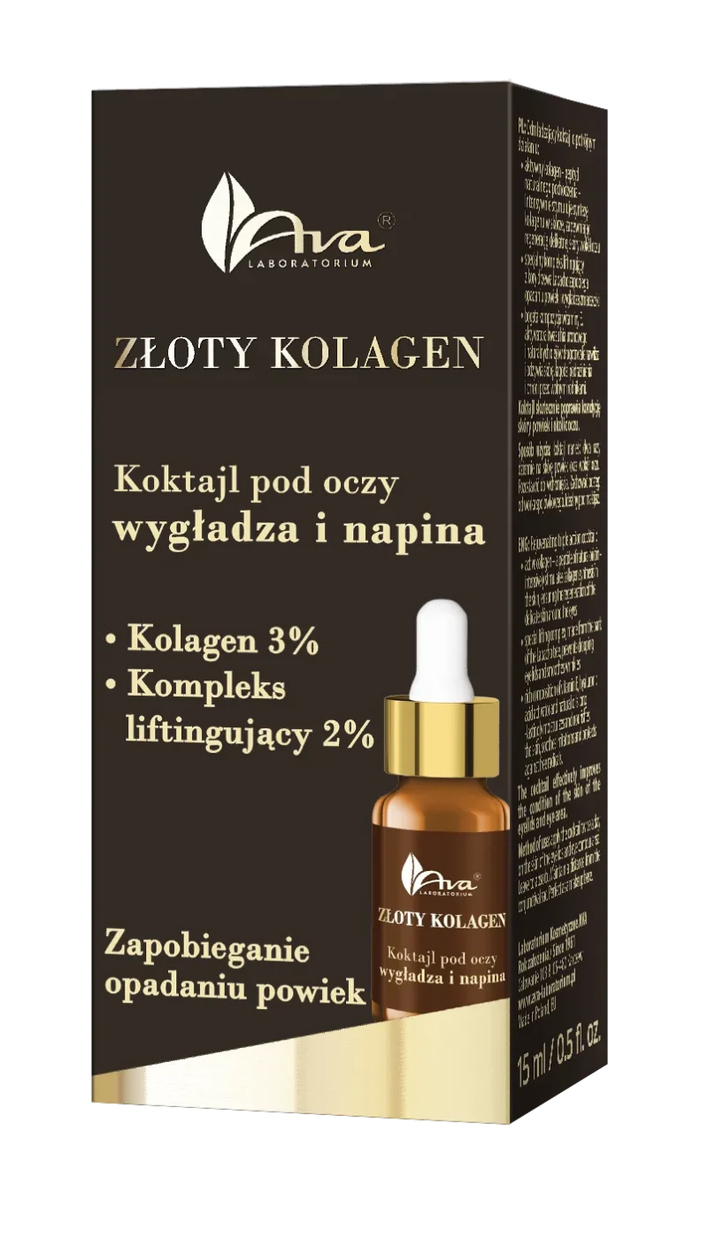 AVA Złoty Kolagen Koktajl pod oczy ‧ 15 ml - obrazek 3