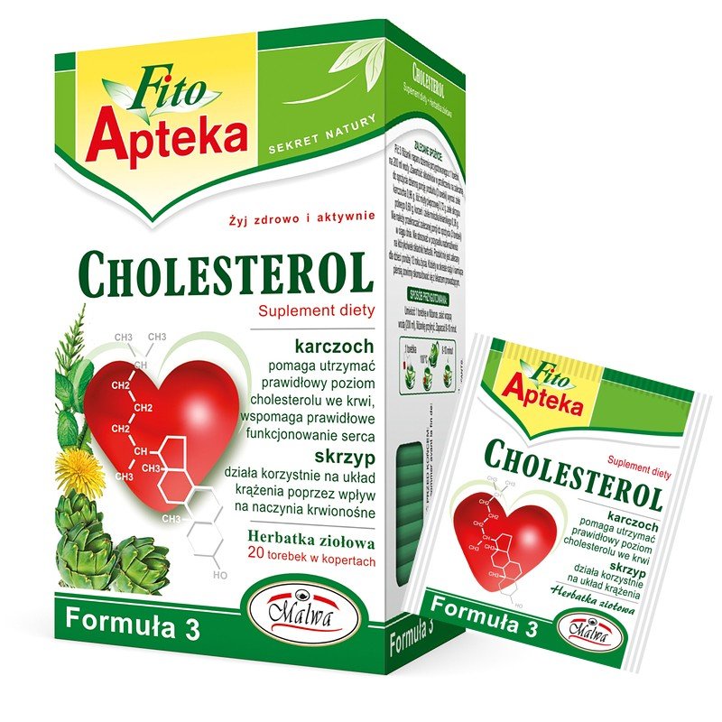 CHOLESTEROL Formuła 3 - 20 torebek w kopertach aluminiowych po 2 g