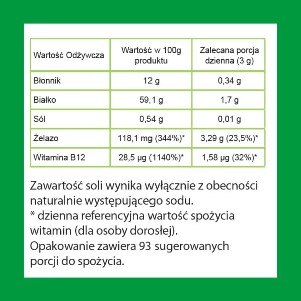 BIO chlorella i BIO spirulina tabletki 280 g - obrazek 3