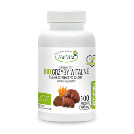 GRZYBY WITALNE BIO KAPSUŁKI 400MG