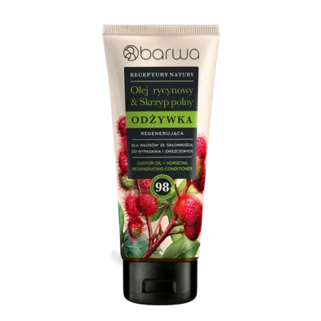 Odżywka Regenerująca Olej rycynowy + Skrzyp polny Receptury Natury 200 ml