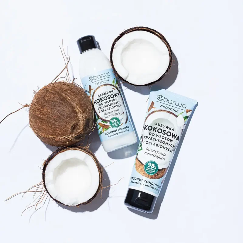 Szampon Kokosowy nawilżający Barwa Naturalna 300 ml - obrazek 2