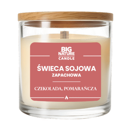 Świeca sojowa o zap. Czekolada i Pomarańcza 225g