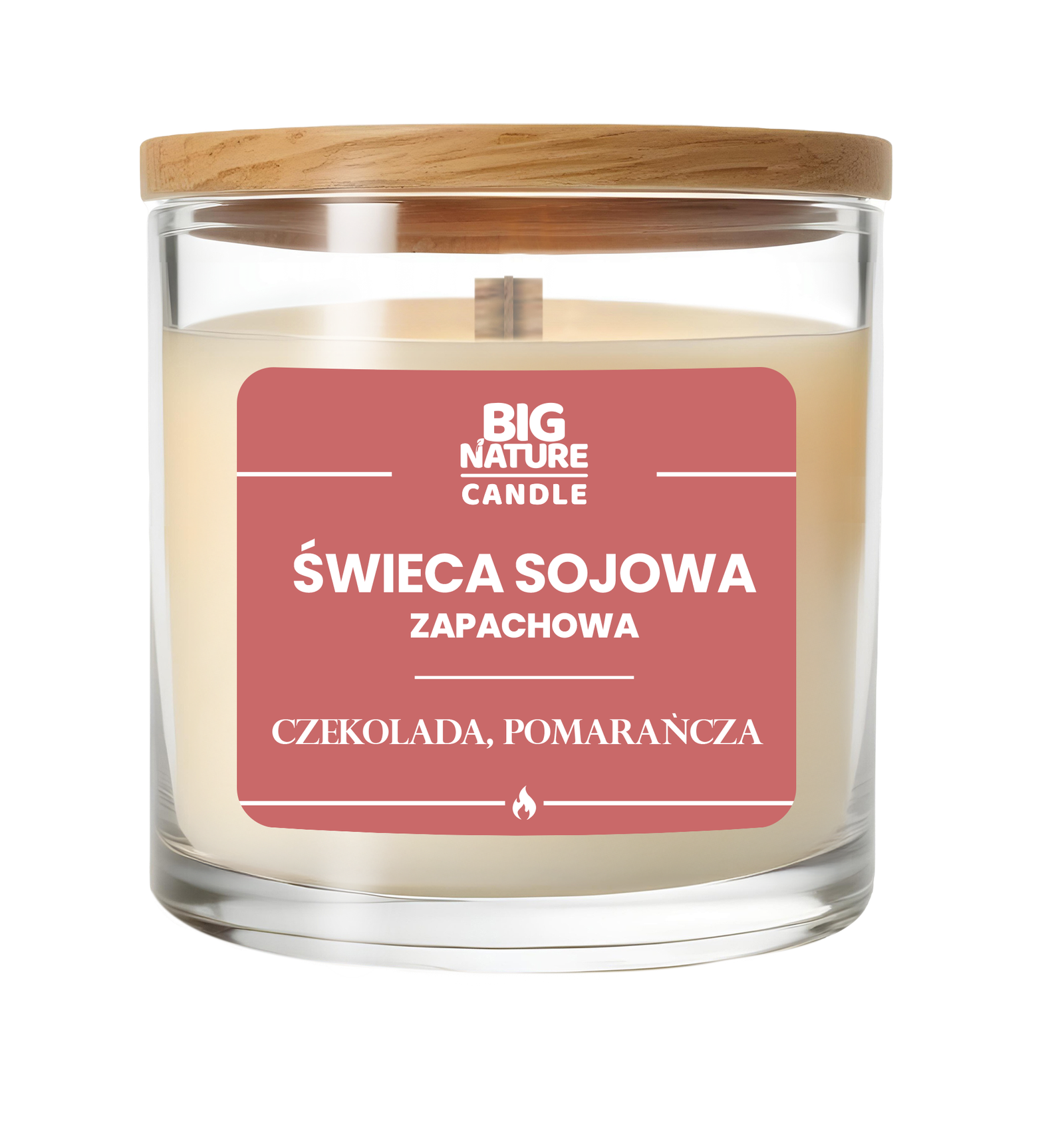 Świeca sojowa o zap. Czekolada i Pomarańcza 225g