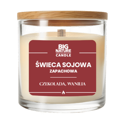 Świeca sojowa o zap. Czekolada i Wanilia 225g