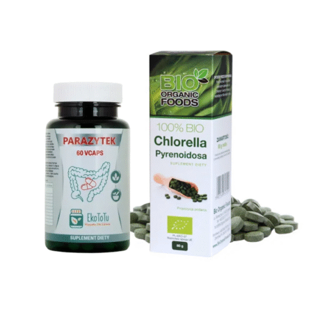 Zestaw BIO Chlorella 80g + Parazytek 60 kaps