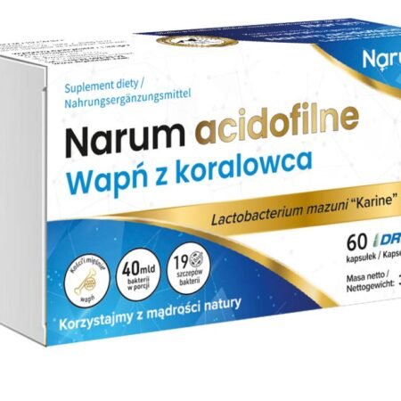 Narum acidofilne Wapń z koralowca | 60 kapsułek