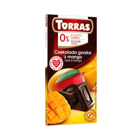 Czekolada gorzka z mango bez dodatku cukru 75g – Torras