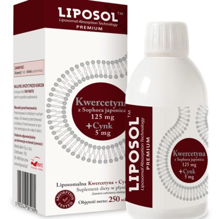 Liposol™ Liposomalna Kwercetyna 125 mg + Cynk 5 mg – 250 ml