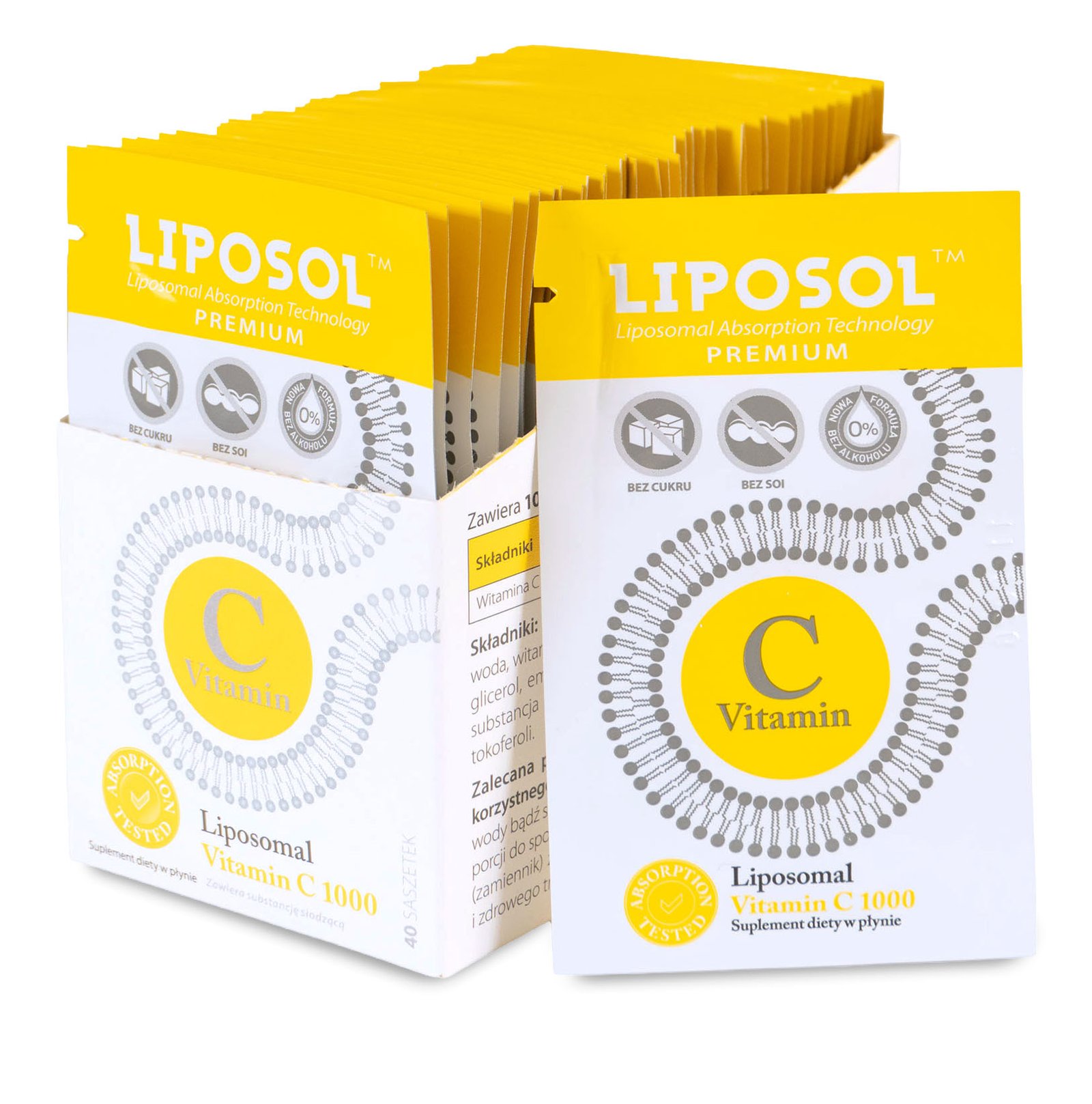 Liposol™ Liposomalna witamina C 1000 mg x 40 saszetek